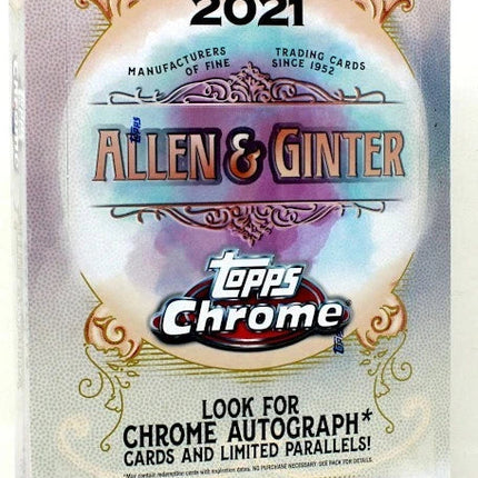 2021 Topps Allen & Ginter Chrome Baseball Hobby Box