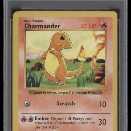 Charmander 1999 Pokemon Game #46 Shadowless PSA 8