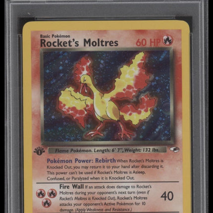 Rocket'S Moltres 2000 Pokemon Gym Heroes #12 Holo-1st Edition PSA 7
