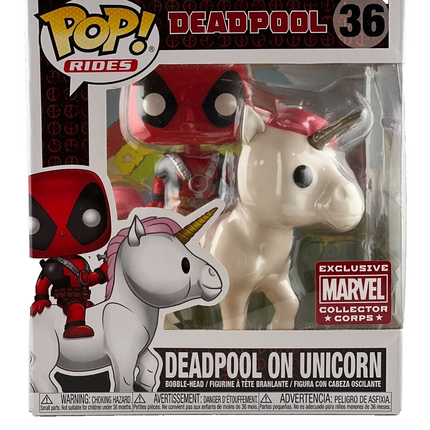 POP! Rides Deadpool Exclusive Marvel Collector Corps Deadpool on Unicorn #36 (Exclusive)