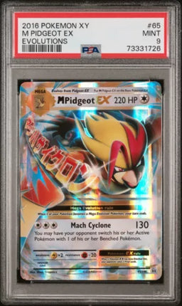 2016 Pokemon Xy Evolutions #65 M Pidgeot Ex Evolutions PSA 9