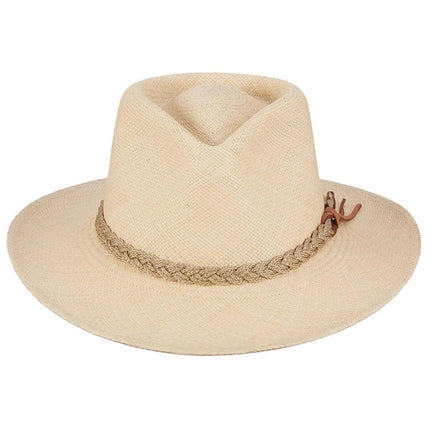 Scala Taos - Panama Straw Fedora Hat