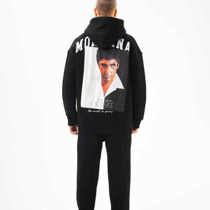 Oversize 'Scarface' Hoodie - Tony Montana Graphic Sweatshirt 'The World is Yours'