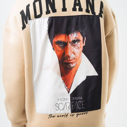 Oversize 'Scarface' Hoodie - Tony Montana Graphic Sweatshirt 'The World is Yours'