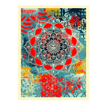 Shepard Fairey "Chaos Mandala" Print