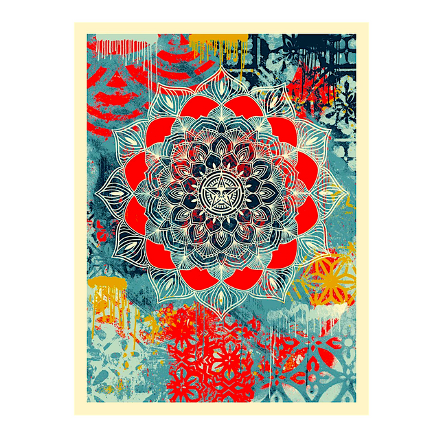Shepard Fairey "Chaos Mandala" Print