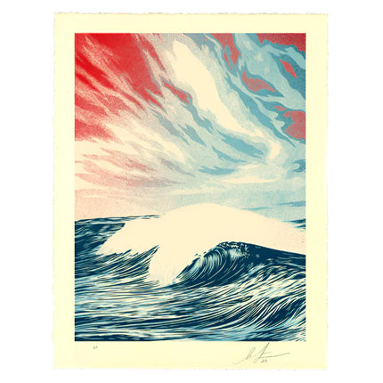 Shepard Fairey "Force of Nature" Letterpress Print