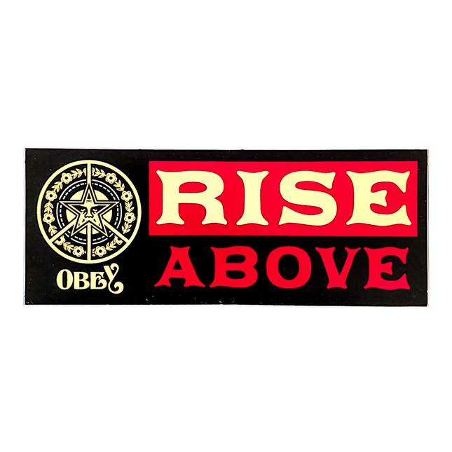 Shepard Fairey Obey Rise Above Sticker