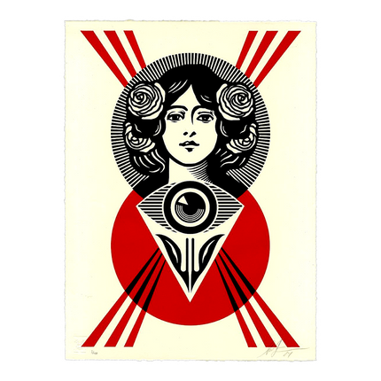 Shepard Fairey "Third Eye Open" Letterpress Print