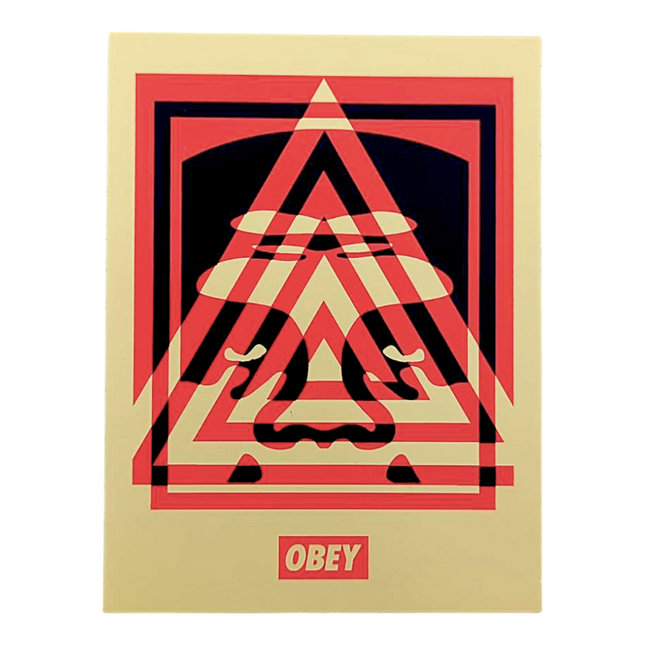 Shepard Fairey Triangle Icon Sticker