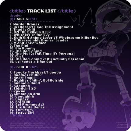 Murder Drones Vinyl Soundtracks