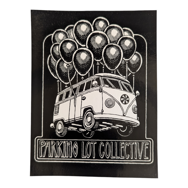 Slinger x Pyroscopic (The Parking Lot Collective) Flying Bus Sticker