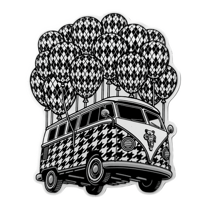 Slinger x Pyroscopic (The Parking Lot Collective) Flying Bus Sticker