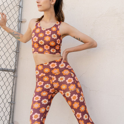 Smiley Flower Bra Tank