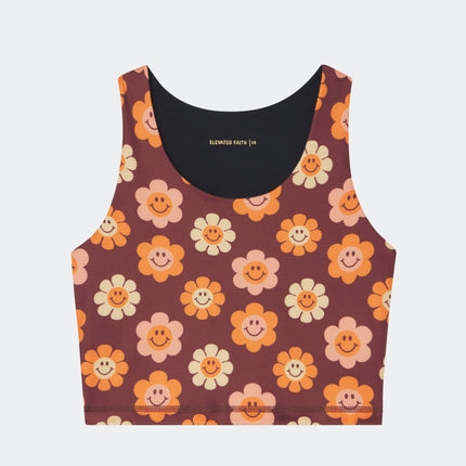 Smiley Flower Bra Tank