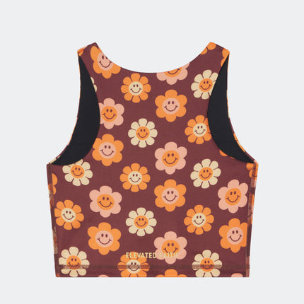 Smiley Flower Bra Tank