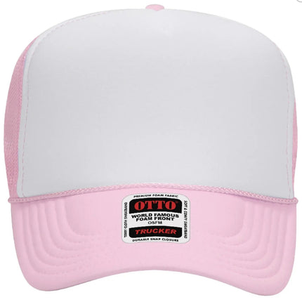 Just A Mom Out Here Trying Not To Raise Assholes Adult Otto Foam Trucker Hat