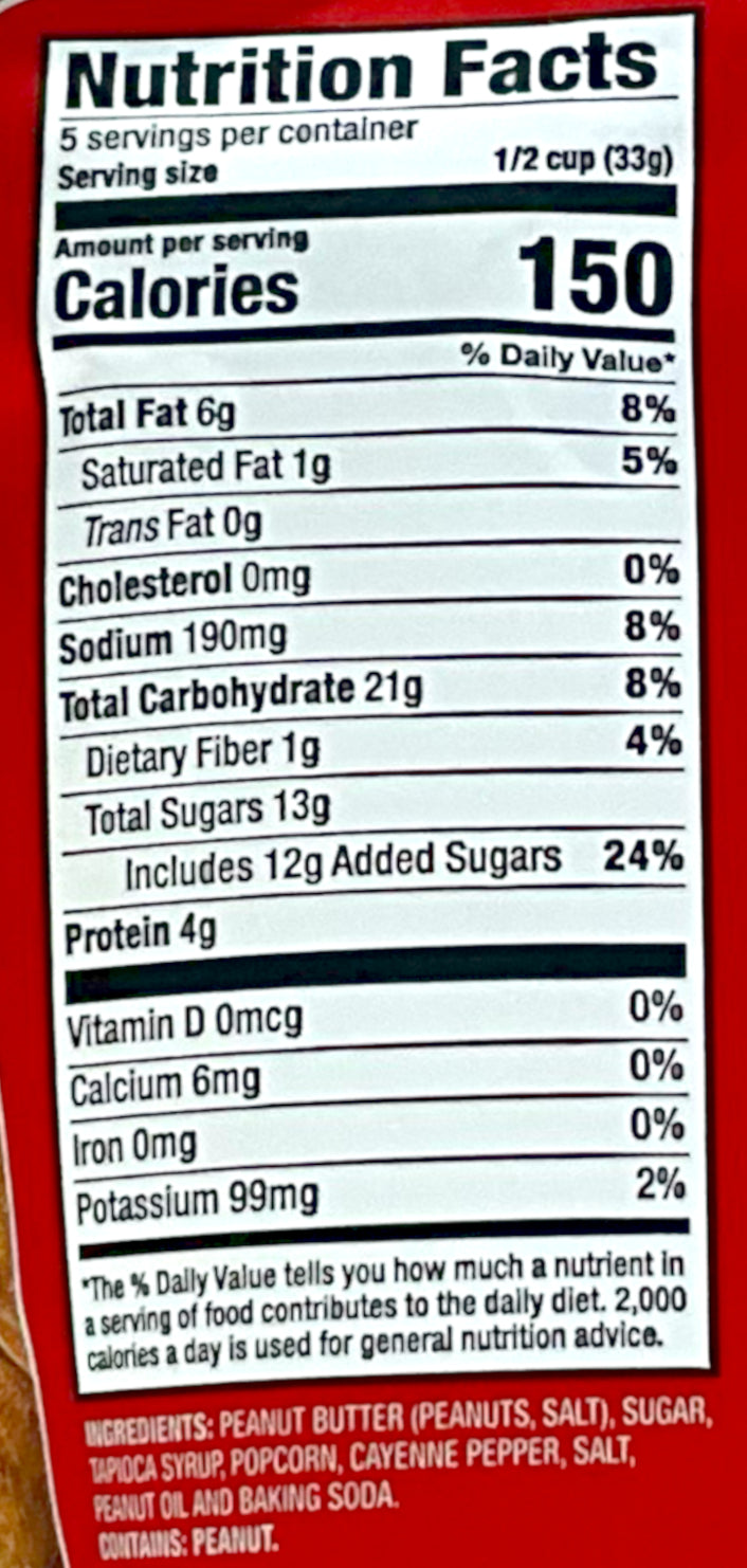 Buc-ee's Spicy Peanut Butter & Caramel Popcorn