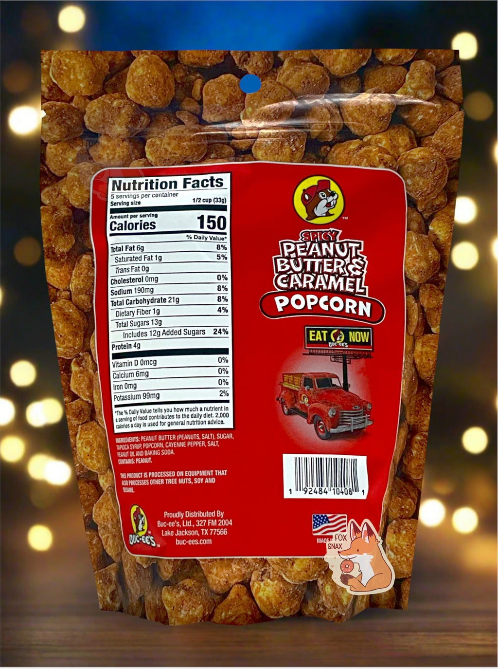 Buc-ee's Spicy Peanut Butter & Caramel Popcorn