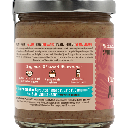 Cinna-Date Sprouted Almond Butter