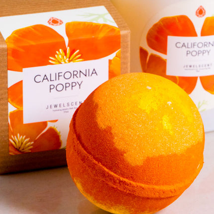 California Poppy 10oz Jewelry Bath Bomb