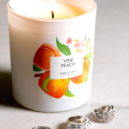 Vine Peach 10oz Signature Jewelry Candle