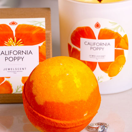 California Poppy 10oz Jewelry Bath Bomb