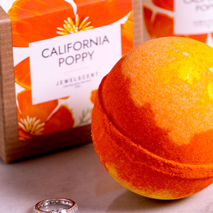 California Poppy 10oz Jewelry Bath Bomb