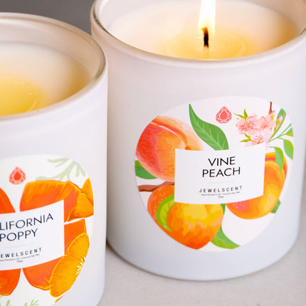 Vine Peach 10oz Signature Jewelry Candle