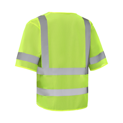 Kiwi High Visibility ANSI/ISEA 107-2020, Type R, Class 3 Dual Band Neon Short Sleeve Safety Vest [72200]