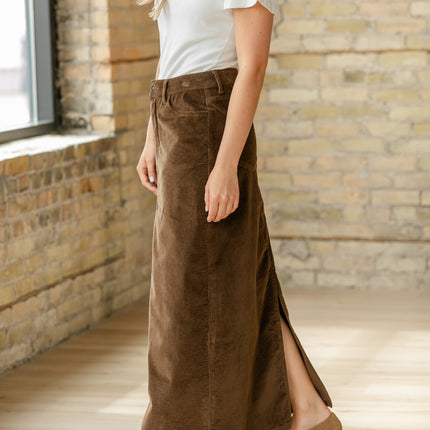 Stella Maxi Corduroy Skirt