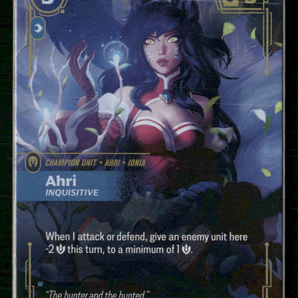 Ahri - Inquisitive #119/298 Foil Epic - Riftbound Origins TCG