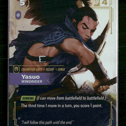 Yasuo - Windrider #205/298 Foil Epic - Riftbound Origins TCG
