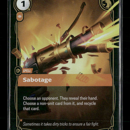 Sabotage #156/298 Foil Rare - Riftbound Origins TCG