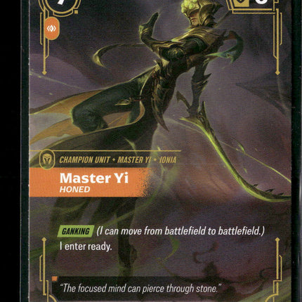 Master Yi - Honed #009/024 Epic - Riftbound Origins TCG