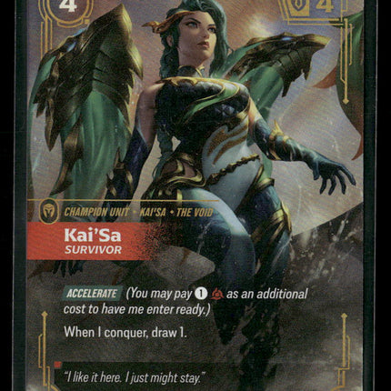 Kai'Sa - Survivor (Alternate Art) #039A/298 Foil - Riftbound TCG