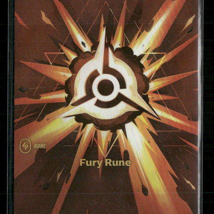 Fury Rune (Alternate Art) #007a/298 PROMO Foil Showcase - Riftbound Origins TCG