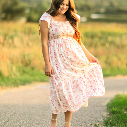 Summer Cap Sleeve Midi Dress - FINAL SALE