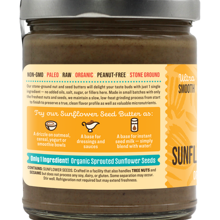 Sprouted Sunflower Seed Butter