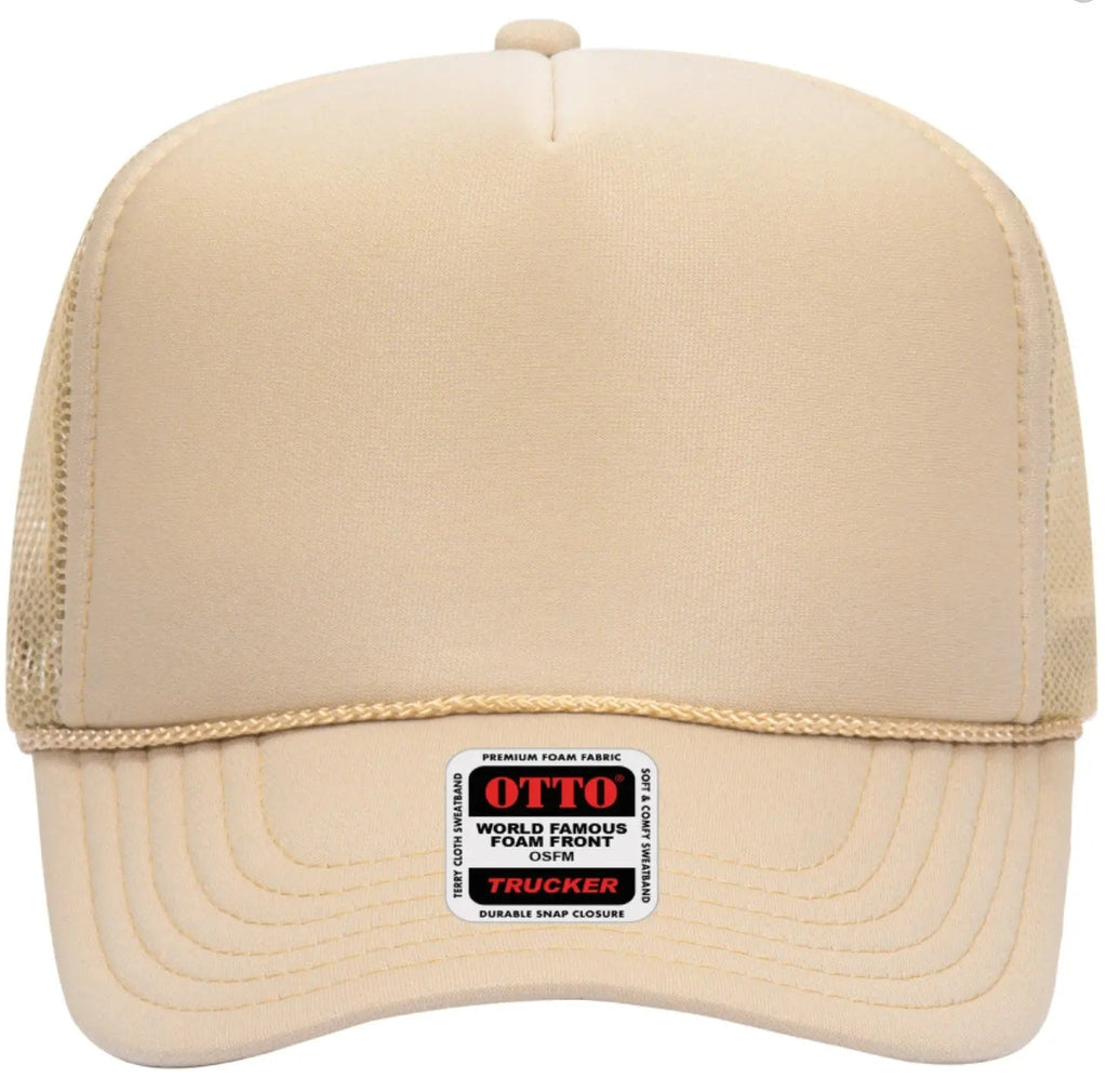 Tired Moms Club Neon Design Adult Otto Foam Trucker Hat