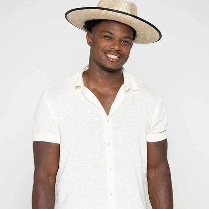 Peter Grimm Tarot - Wide Brim Mexican Palm Straw Fedora Hat