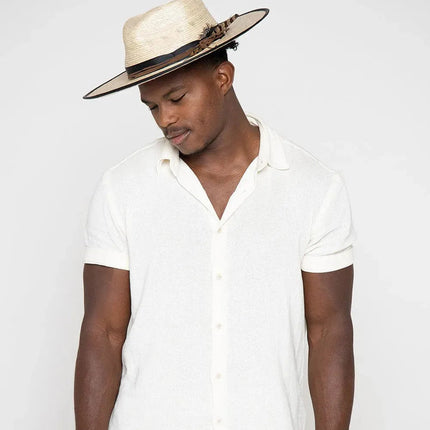 Peter Grimm Tarot - Wide Brim Mexican Palm Straw Fedora Hat