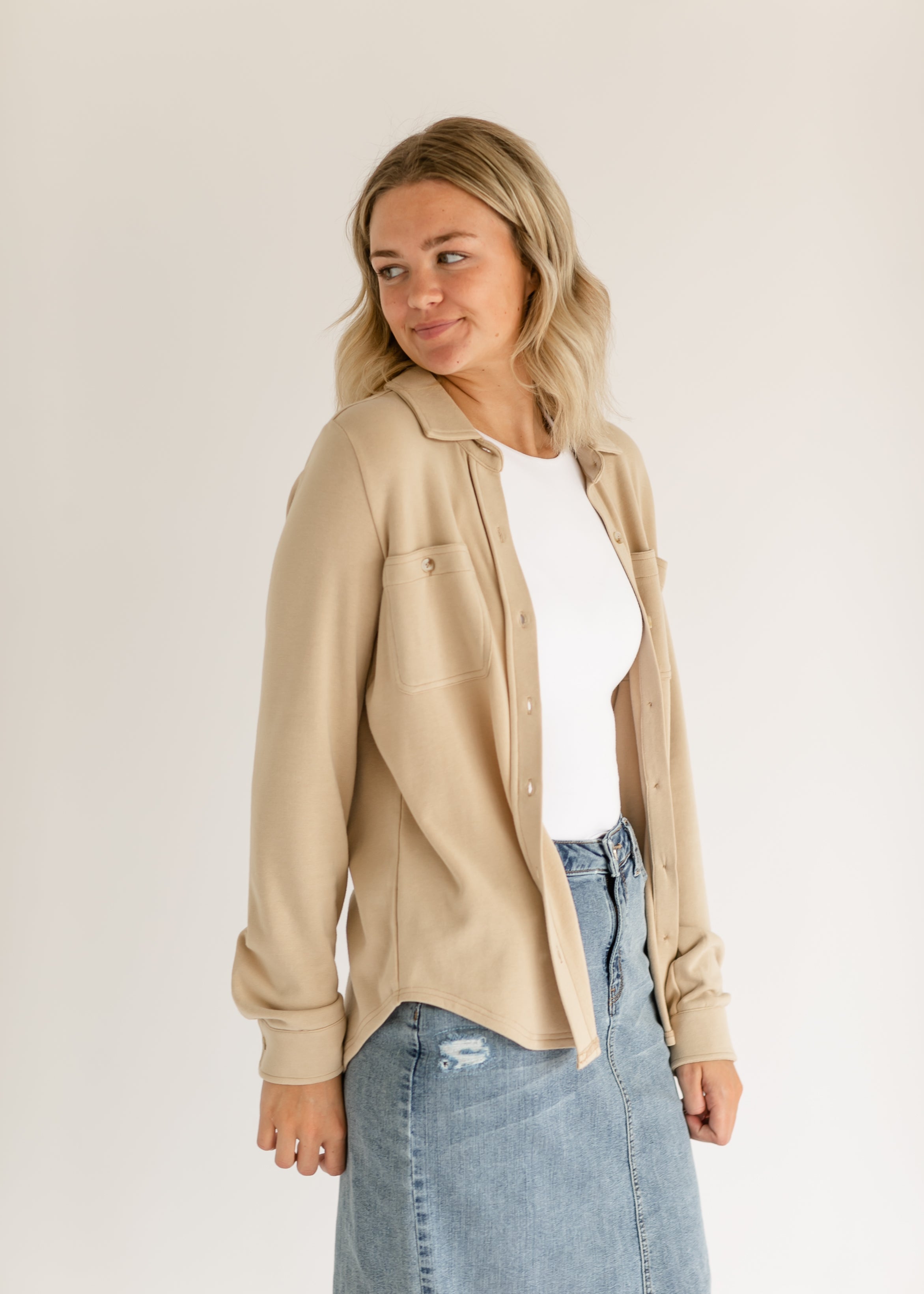 Taylor Ultra Soft Button Front Shirt - FINAL SALE