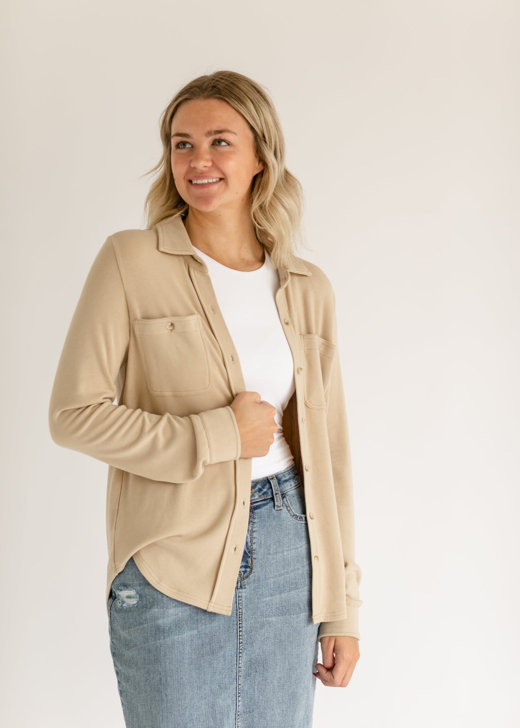 Taylor Ultra Soft Button Front Shirt - FINAL SALE