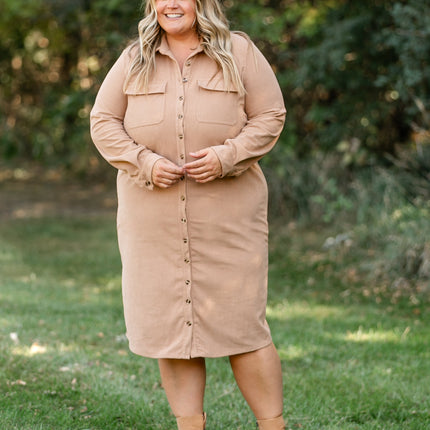 Teagan Brown Ultra Soft Shirt Dress