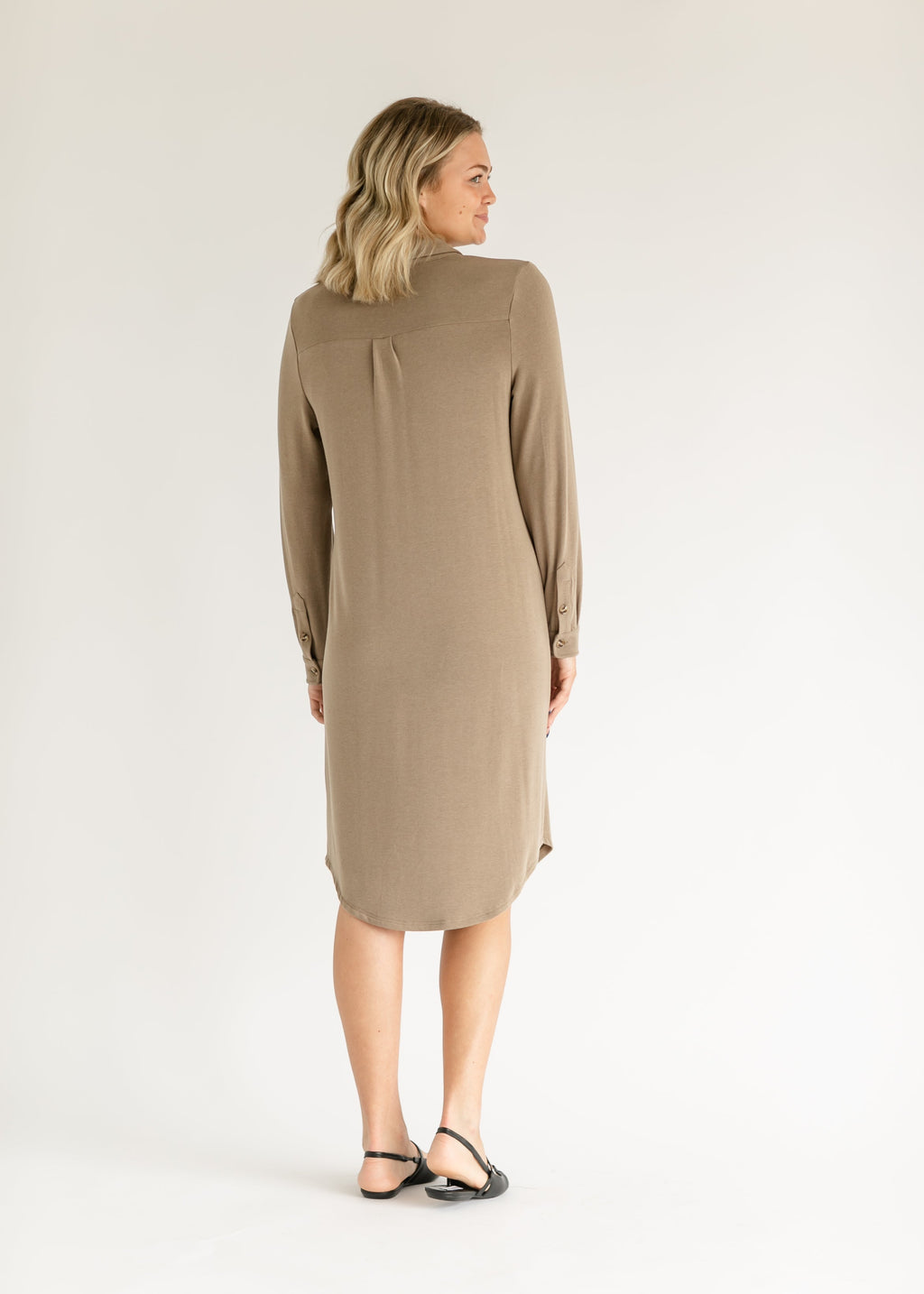 Teagan Brown Ultra Soft Shirt Dress