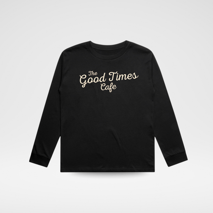 THE GOOD TIMES CAFE LONG SLEEVE - SOLID BLACK