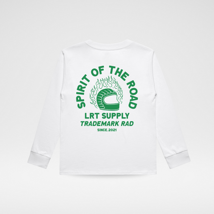 THE SPIRIT RIDER LONG SLEEVE TEE - WHITE