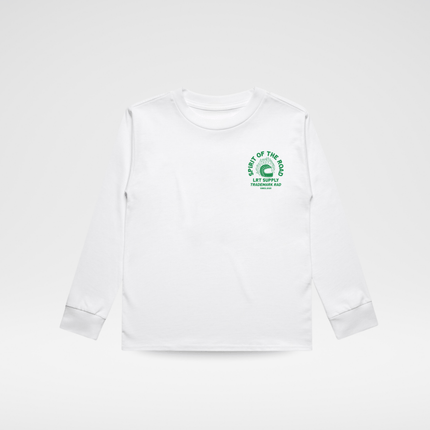 THE SPIRIT RIDER LONG SLEEVE TEE - WHITE