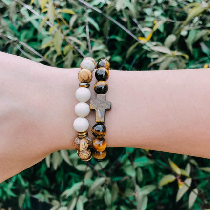 Tiger Eye Cross